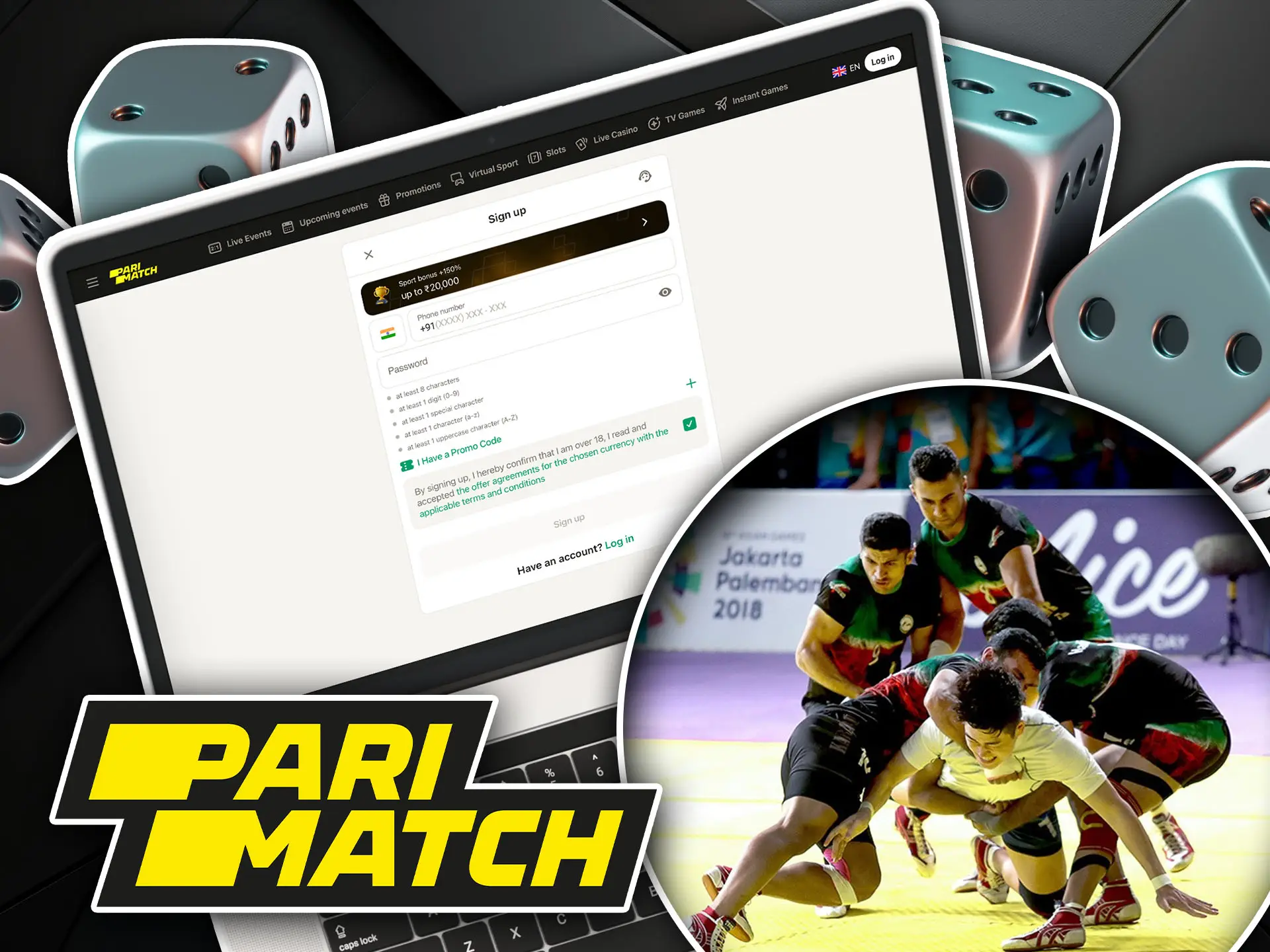 Start betting in kabaddi at Parimatch and win.