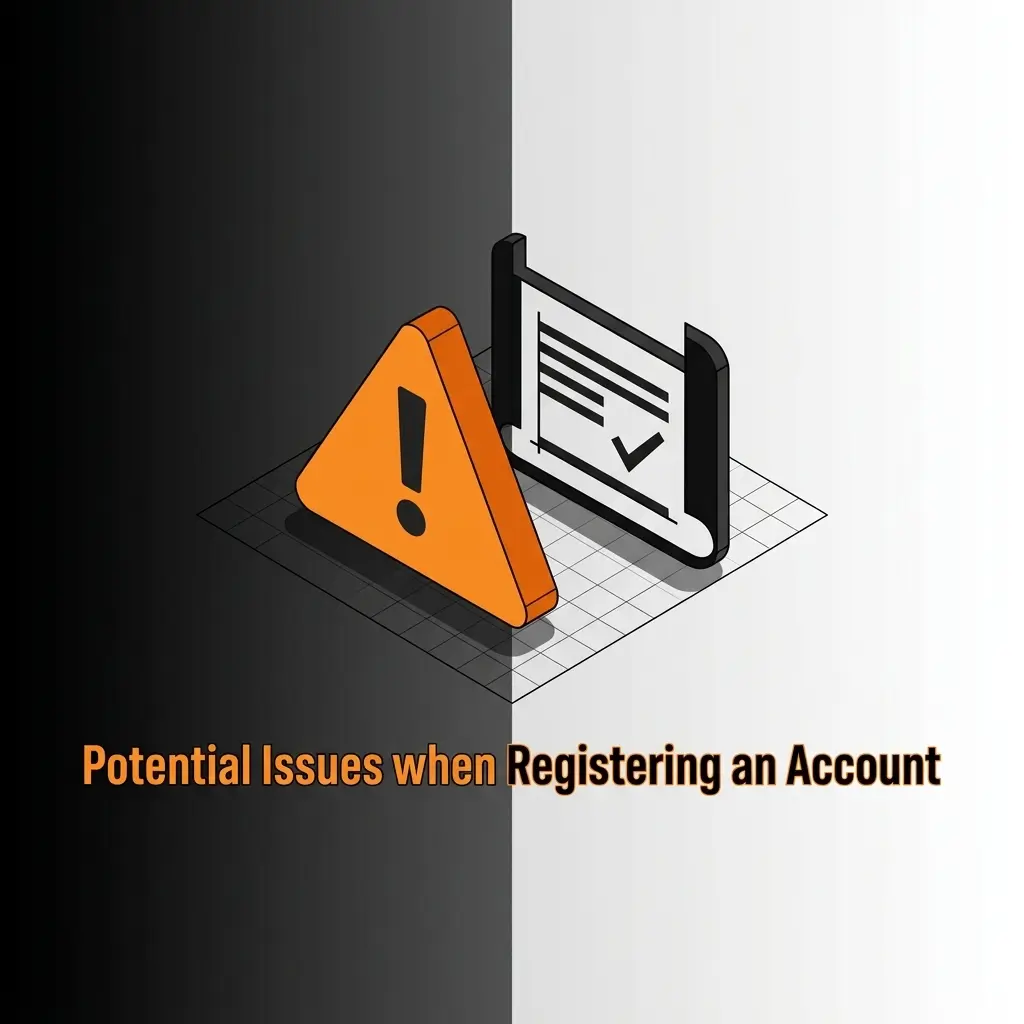 Troubleshooting common account registration issues including confirmation codes, form errors, and document uploads