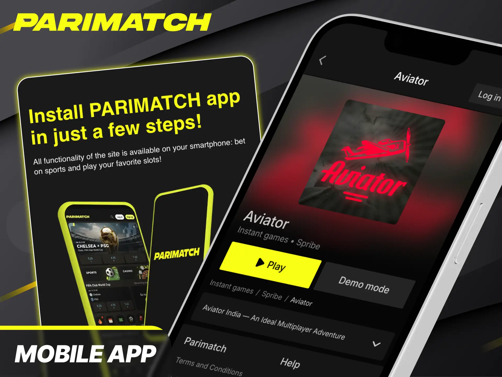 Enjoy smooth crash gaming performance while playing Aviator on the Parimatch mobile app.