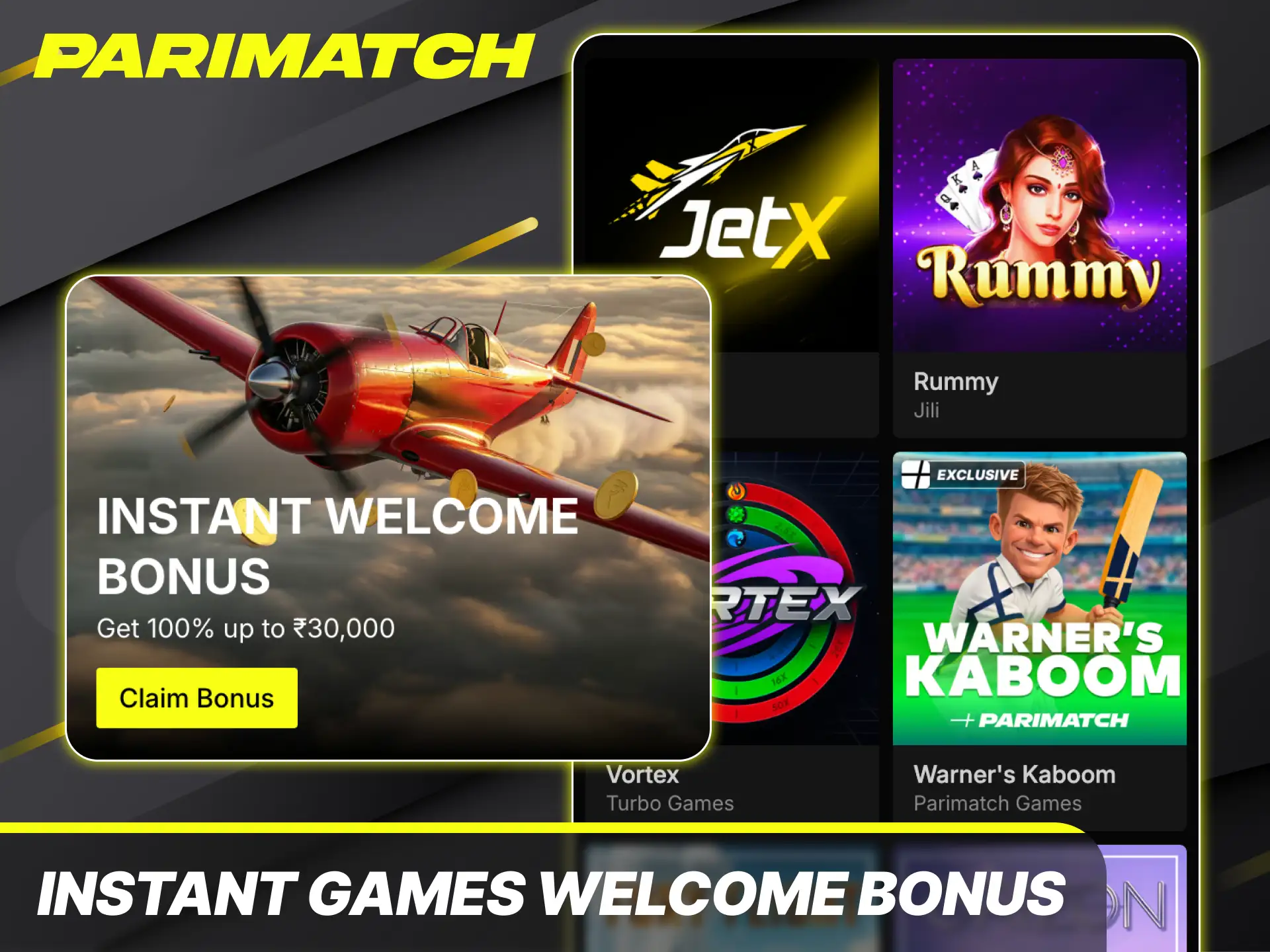 Play fast crash titles using the exclusive instant games welcome bonus at Parimatch bonuses.