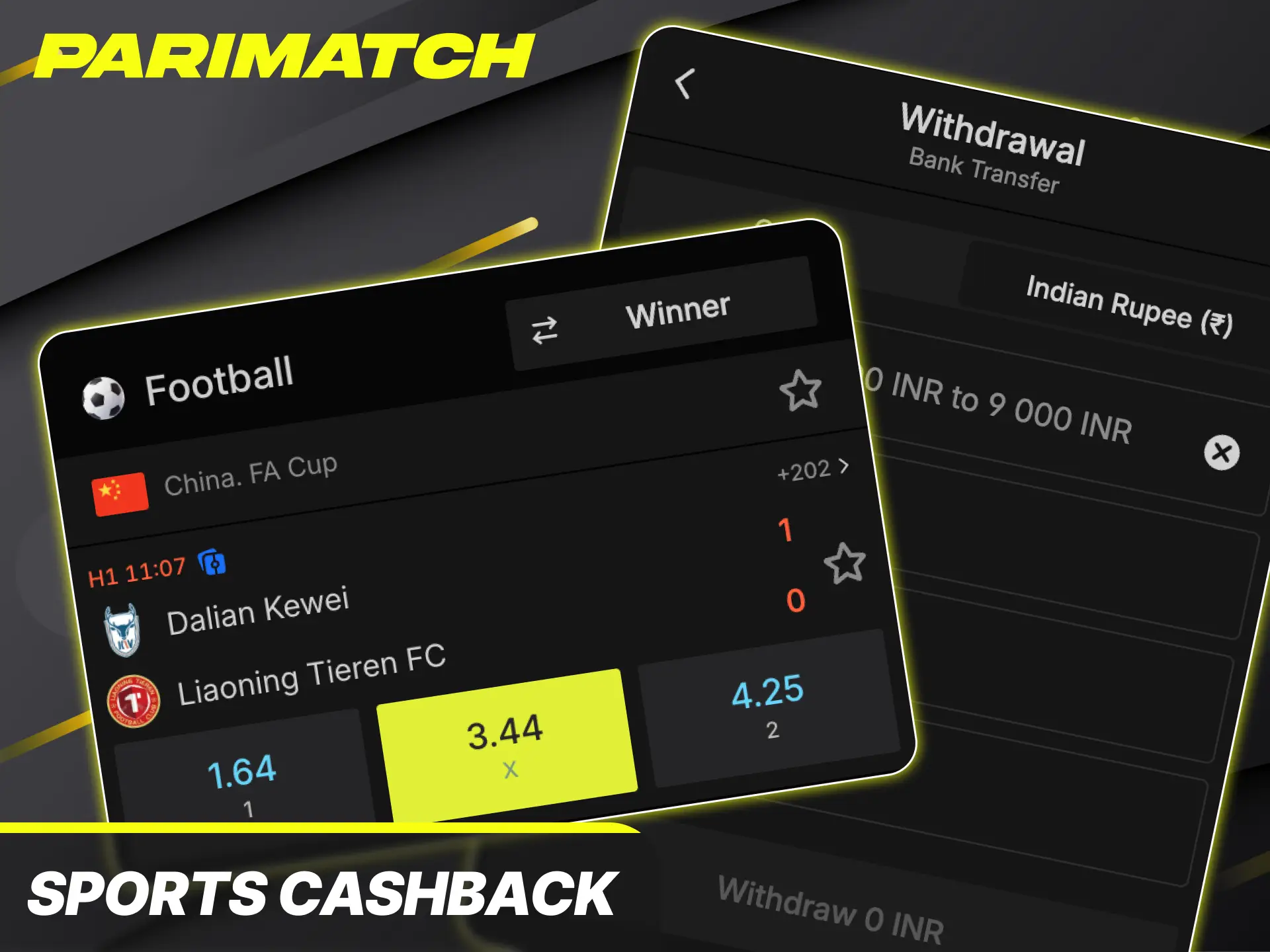 Receive a regular refund on sport betting losses via the sports cashback promotion at Parimatch.