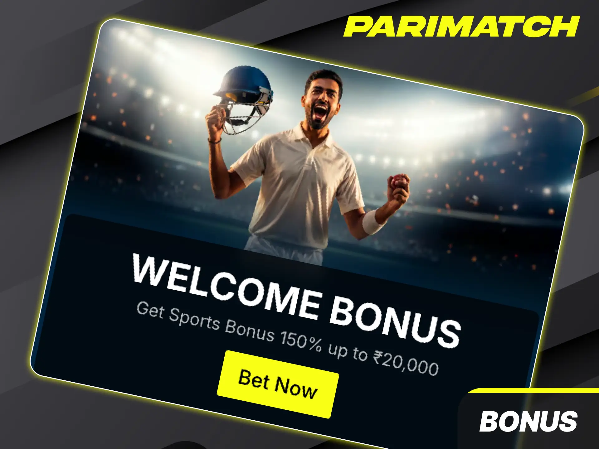 Claim extra promotional funds upon joining by activating the special welcome bonus for football betting at Parimatch.
