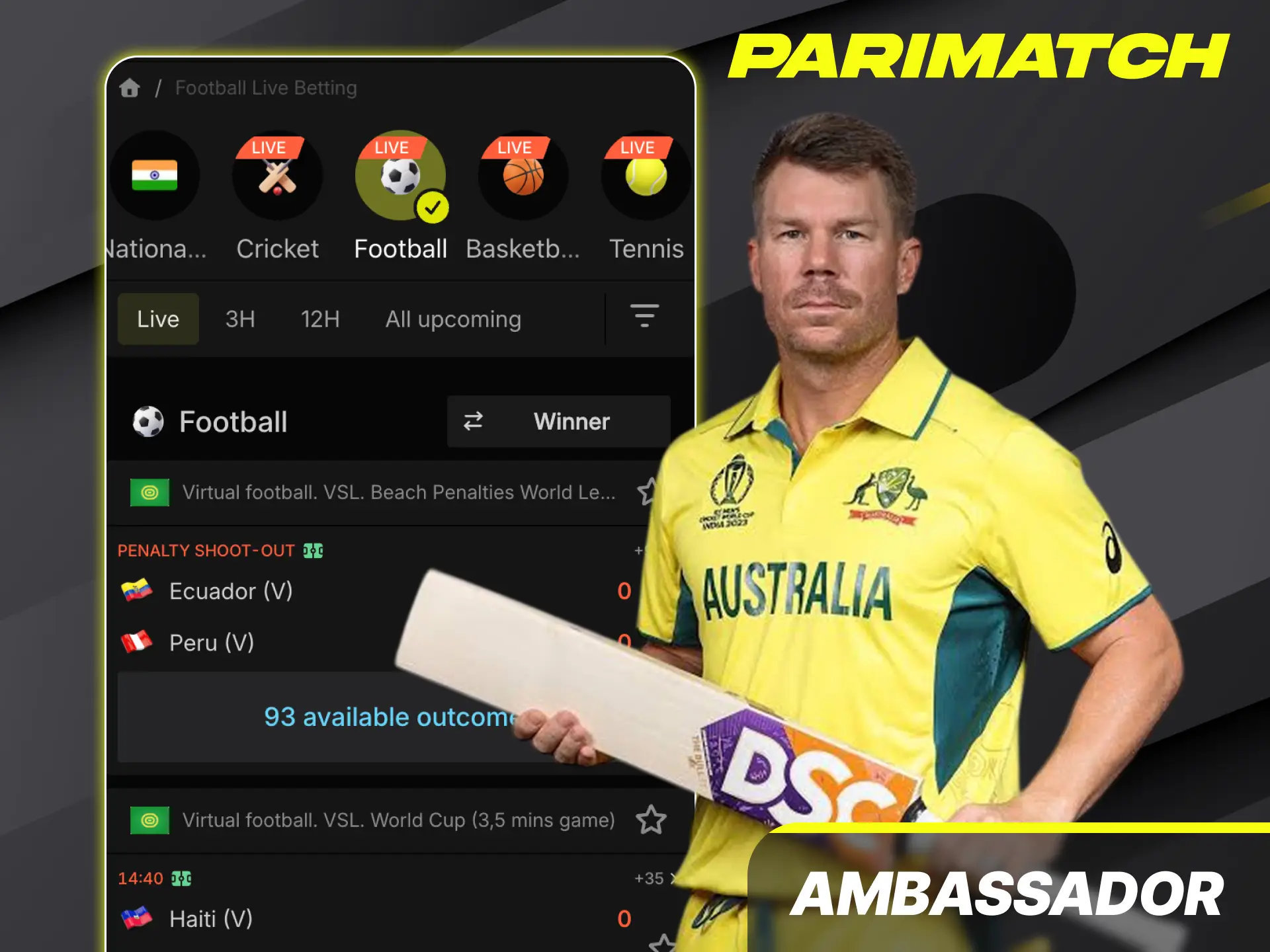 Meet our official Parimatch brand ambassador representing top sports betting features in India.