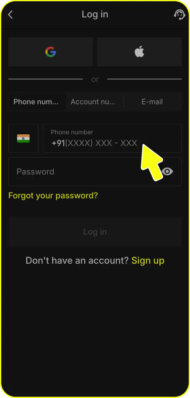 Access your existing player profile to log in to your account securely on Parimatch withdrawal.